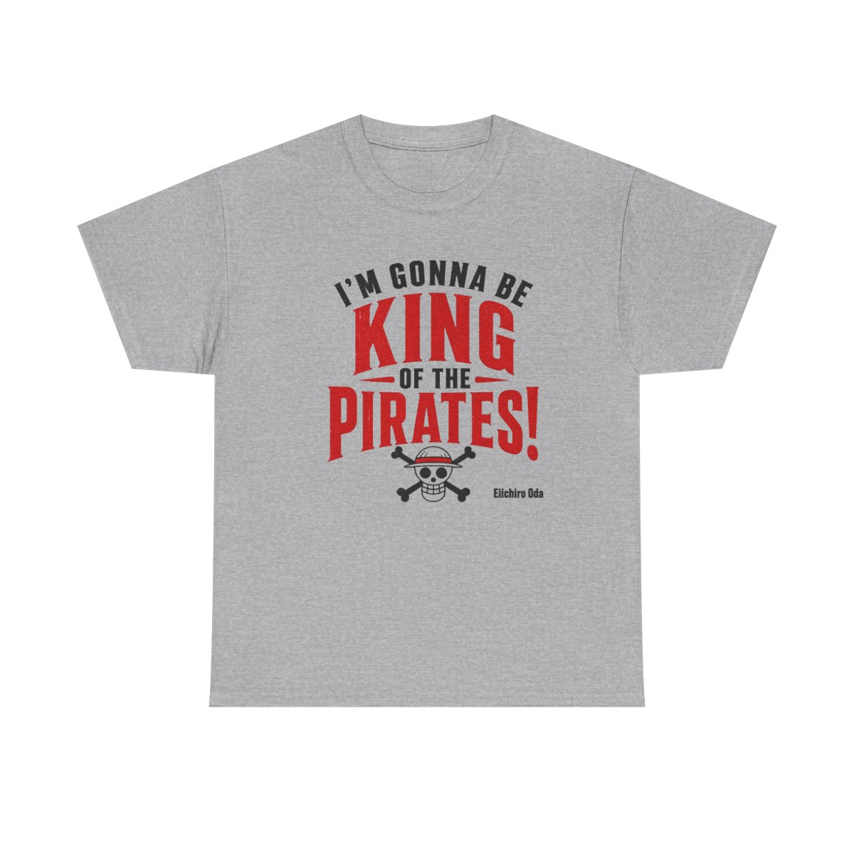 One Piece "m gonna be King of the Pirates!" Unisex Tee - alternate angle 3, merchandise