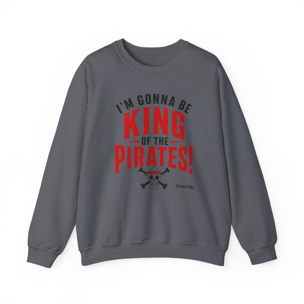 One Piece "m gonna be King of the Pirates!" Crewneck - alternate angle 3, merchandise