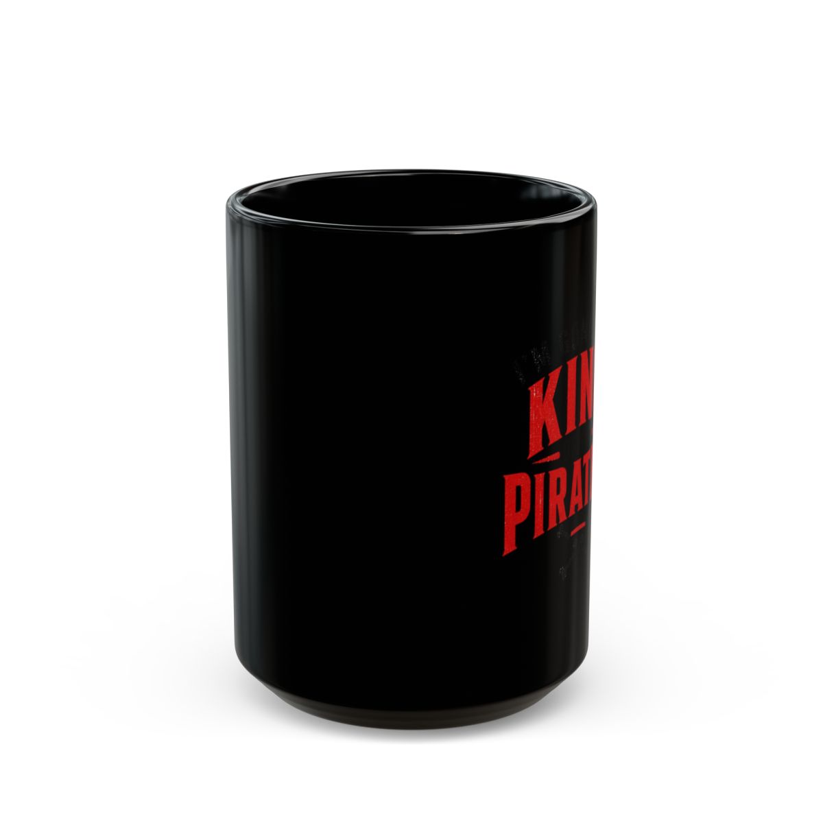 One Piece "m gonna be King of the Pirates!" Black Mug - alternate angle 2, merchandise
