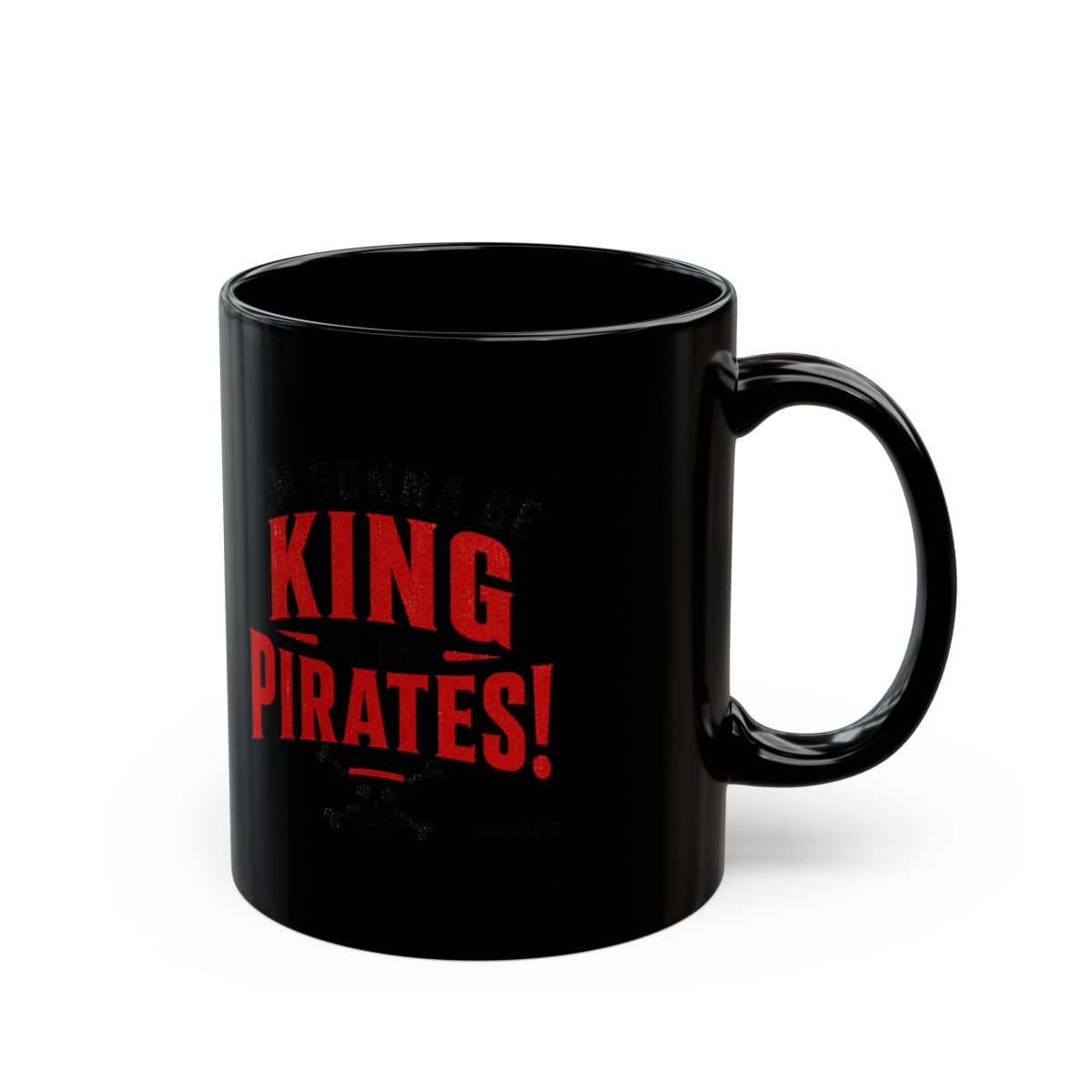 One Piece "m gonna be King of the Pirates!" Black Mug