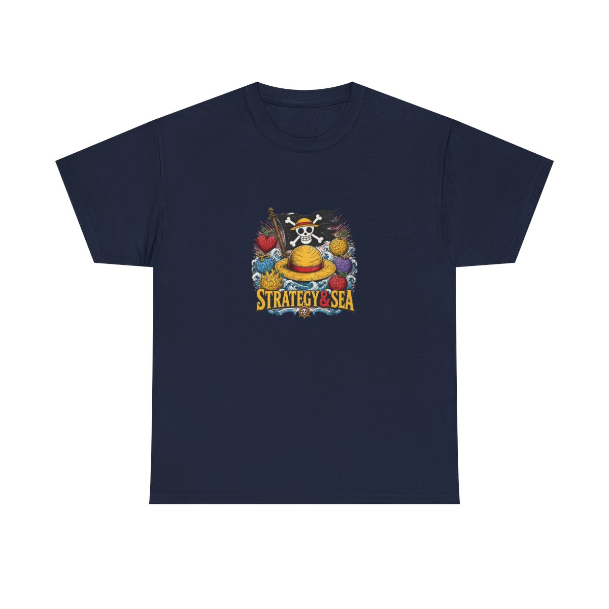 One Piece "STRATEGY & SEA" Unisex Tee - alternate angle 3, merchandise