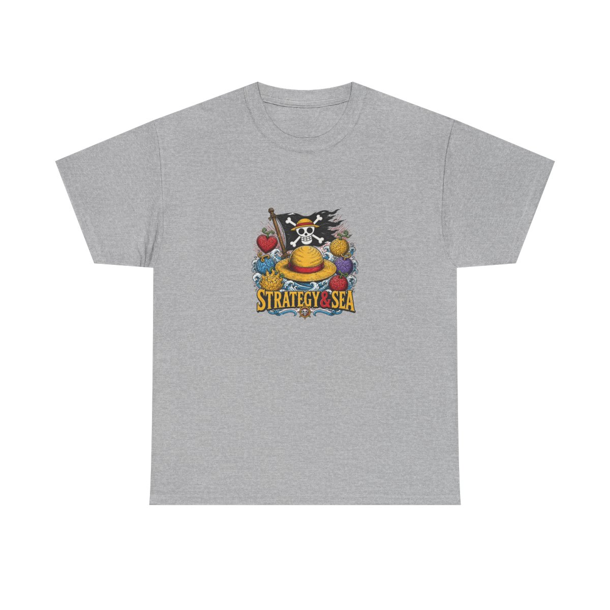 One Piece "STRATEGY & SEA" Unisex Tee - alternate angle 2, merchandise