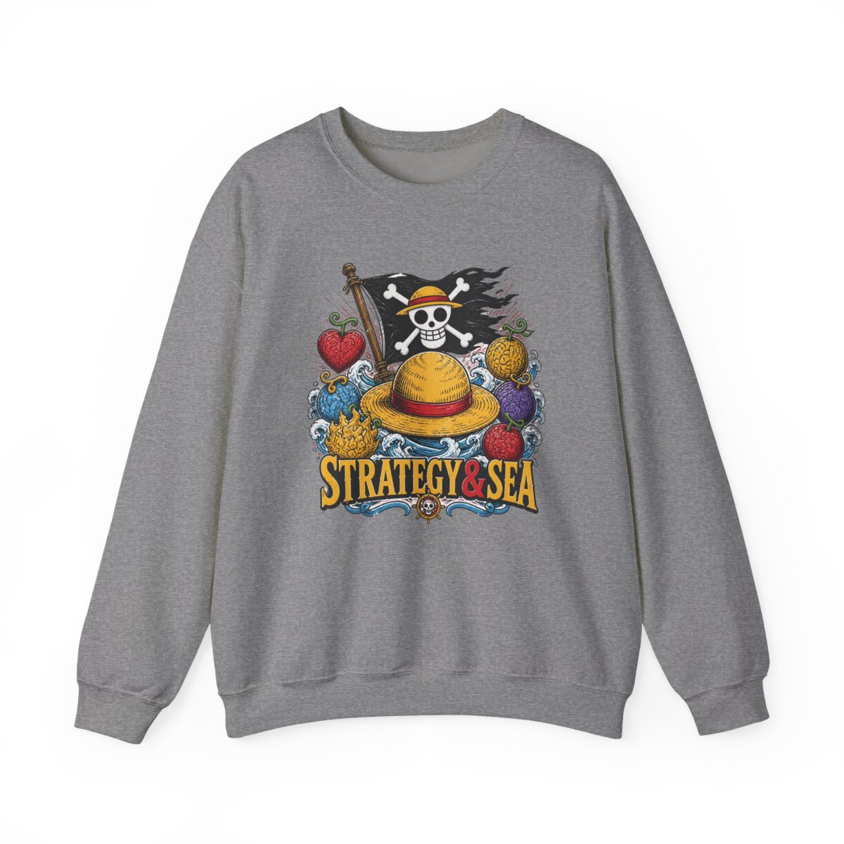 One Piece "STRATEGY & SEA" Crewneck - alternate angle 3, merchandise