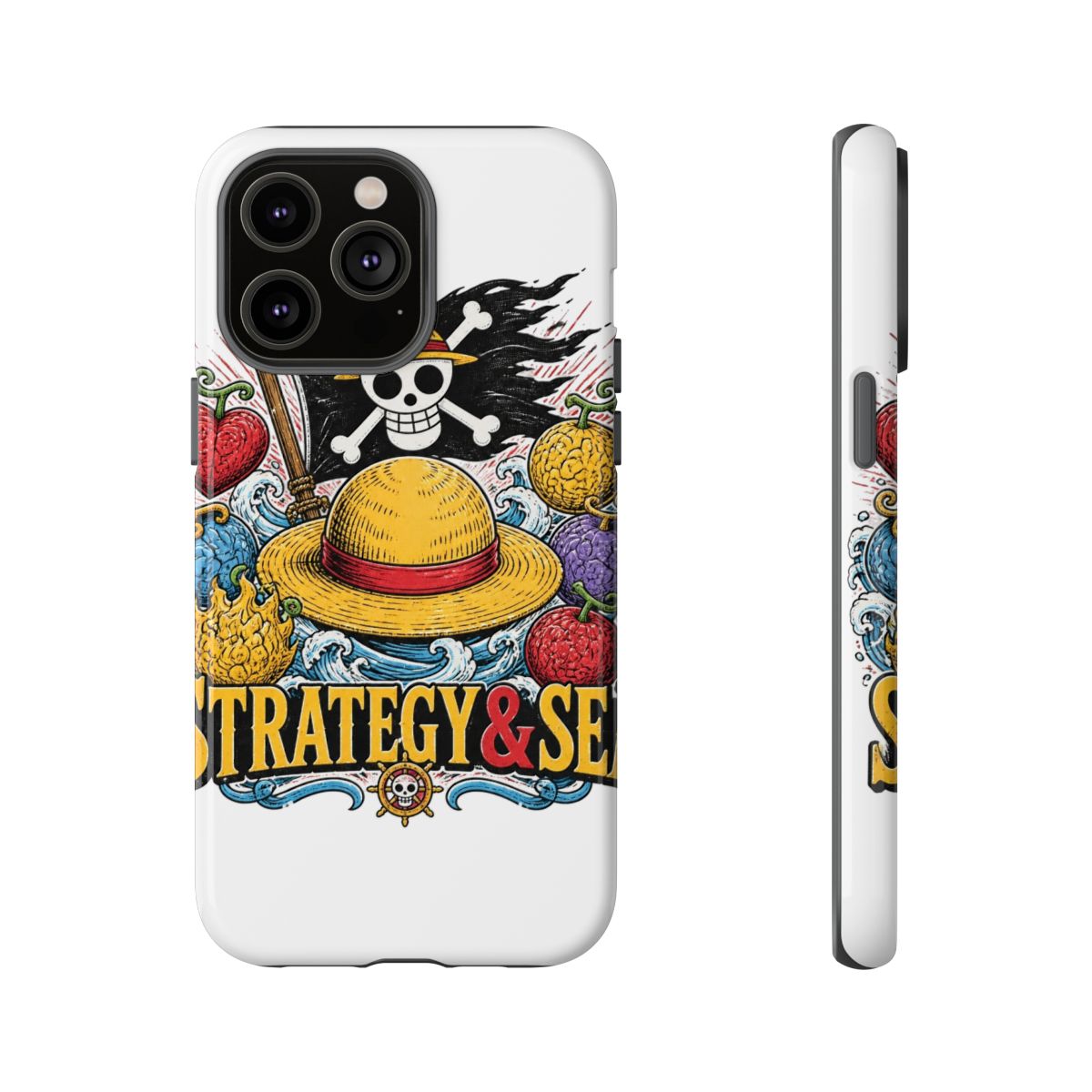 One Piece "STRATEGY & SEA" Phone Case - alternate angle 1, merchandise