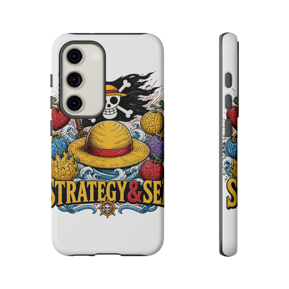 One Piece "STRATEGY & SEA" Phone Case - alternate angle 2, merchandise