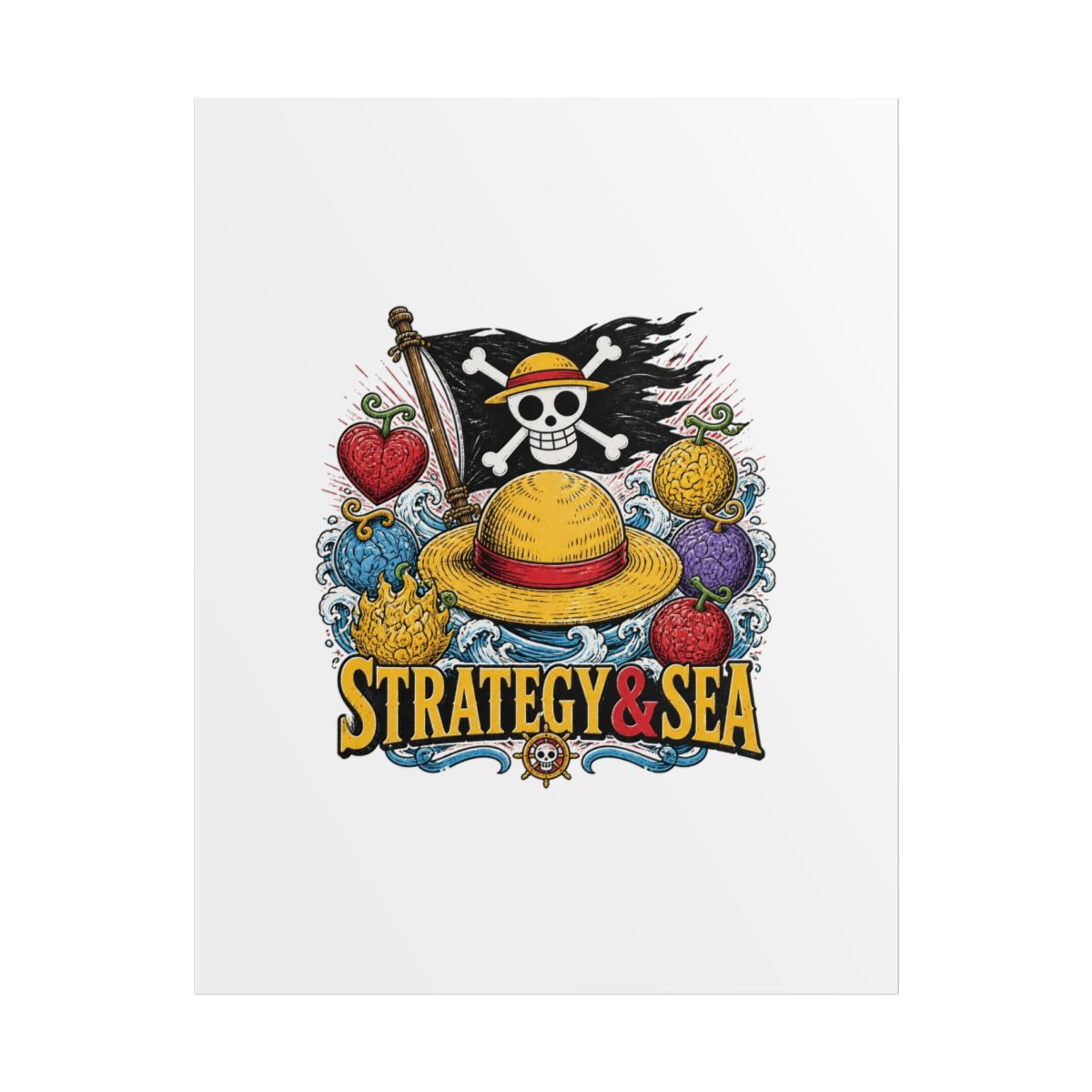 One Piece "STRATEGY & SEA" Poster - alternate angle 1, merchandise