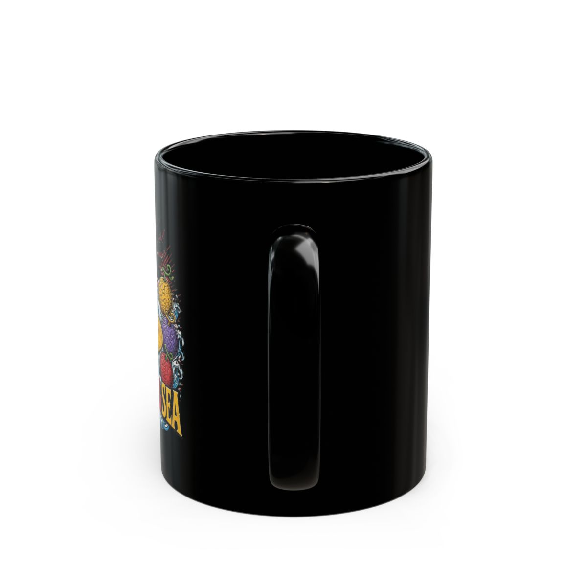 One Piece "STRATEGY & SEA" Black Mug - alternate angle 4, merchandise