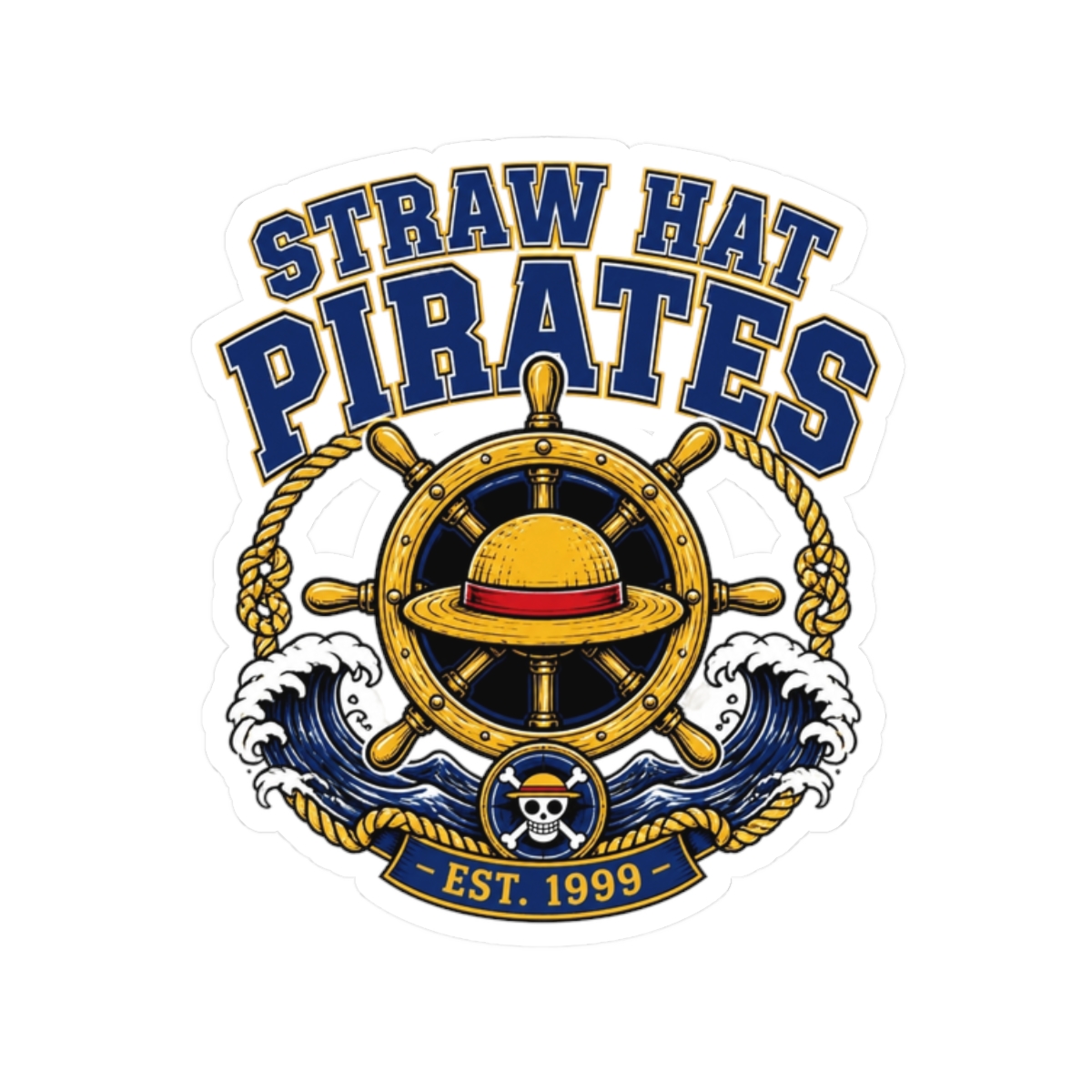 One Piece "STRAW HAT PIRATES" Sticker - Official Stickers merchandise