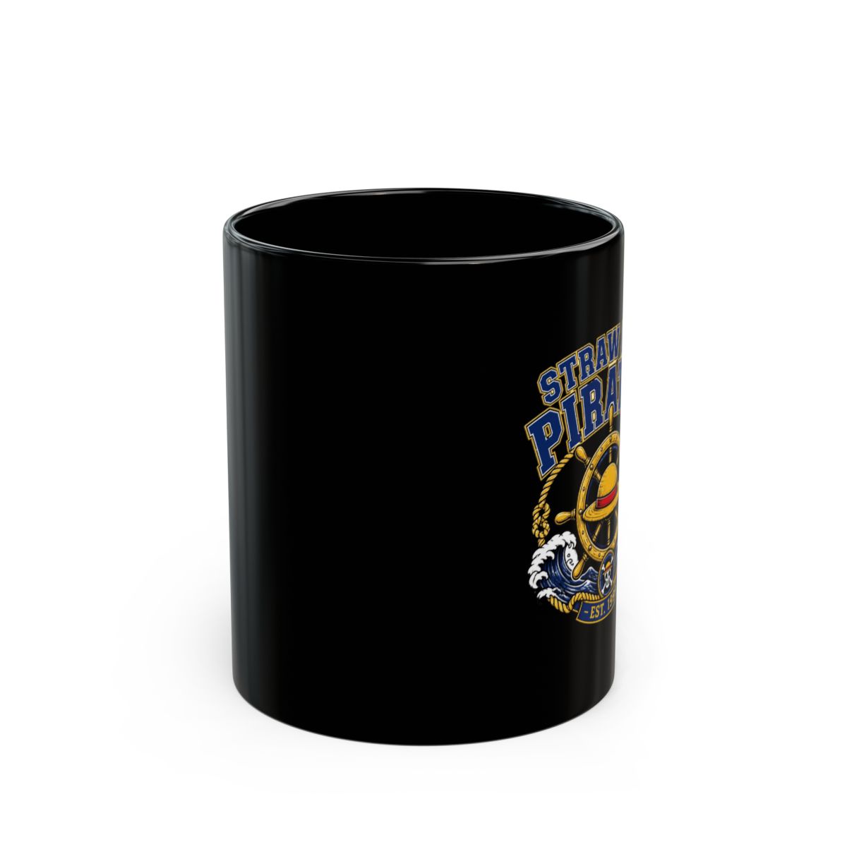 One Piece "STRAW HAT PIRATES" Black Mug - alternate angle 1, merchandise