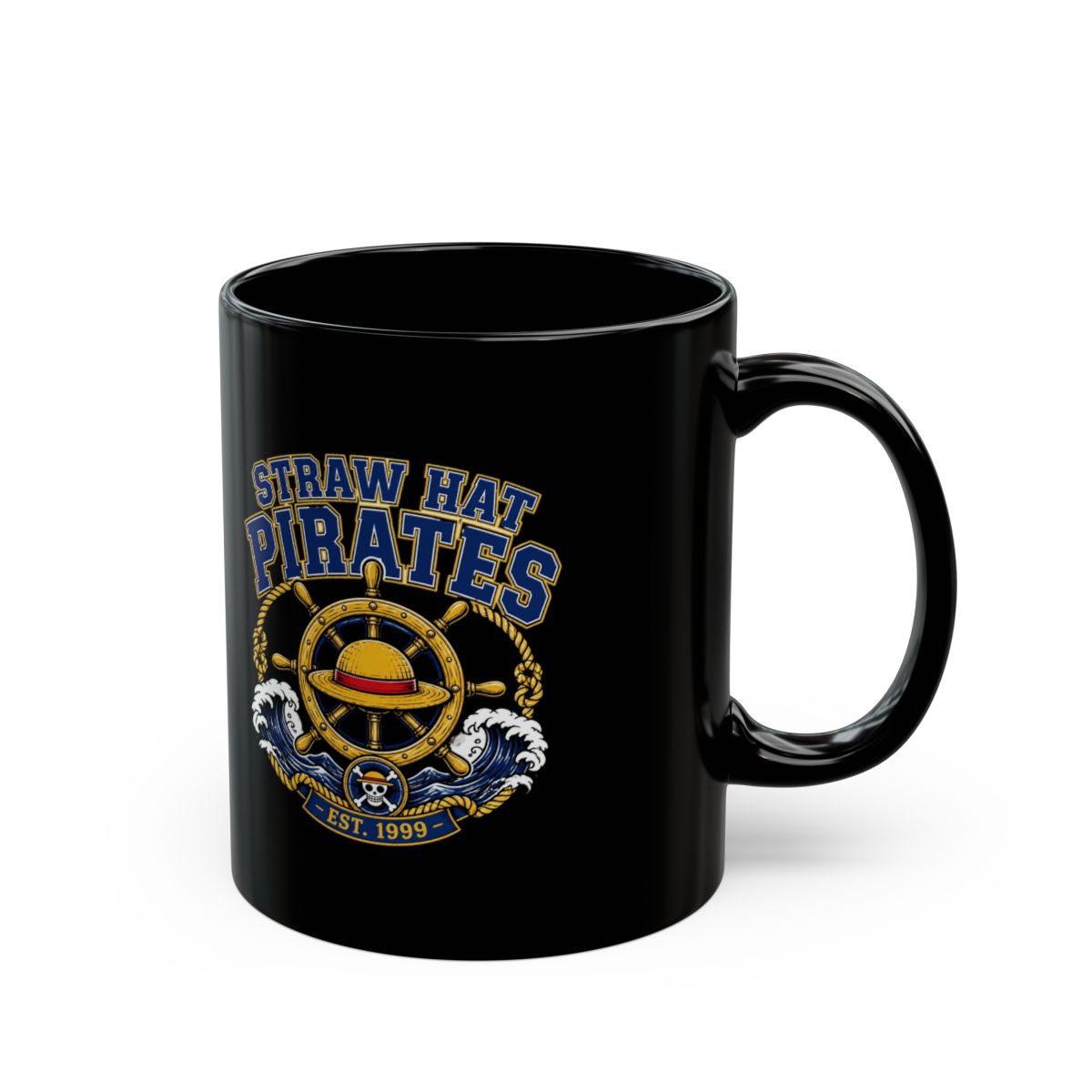 One Piece "STRAW HAT PIRATES" Black Mug
