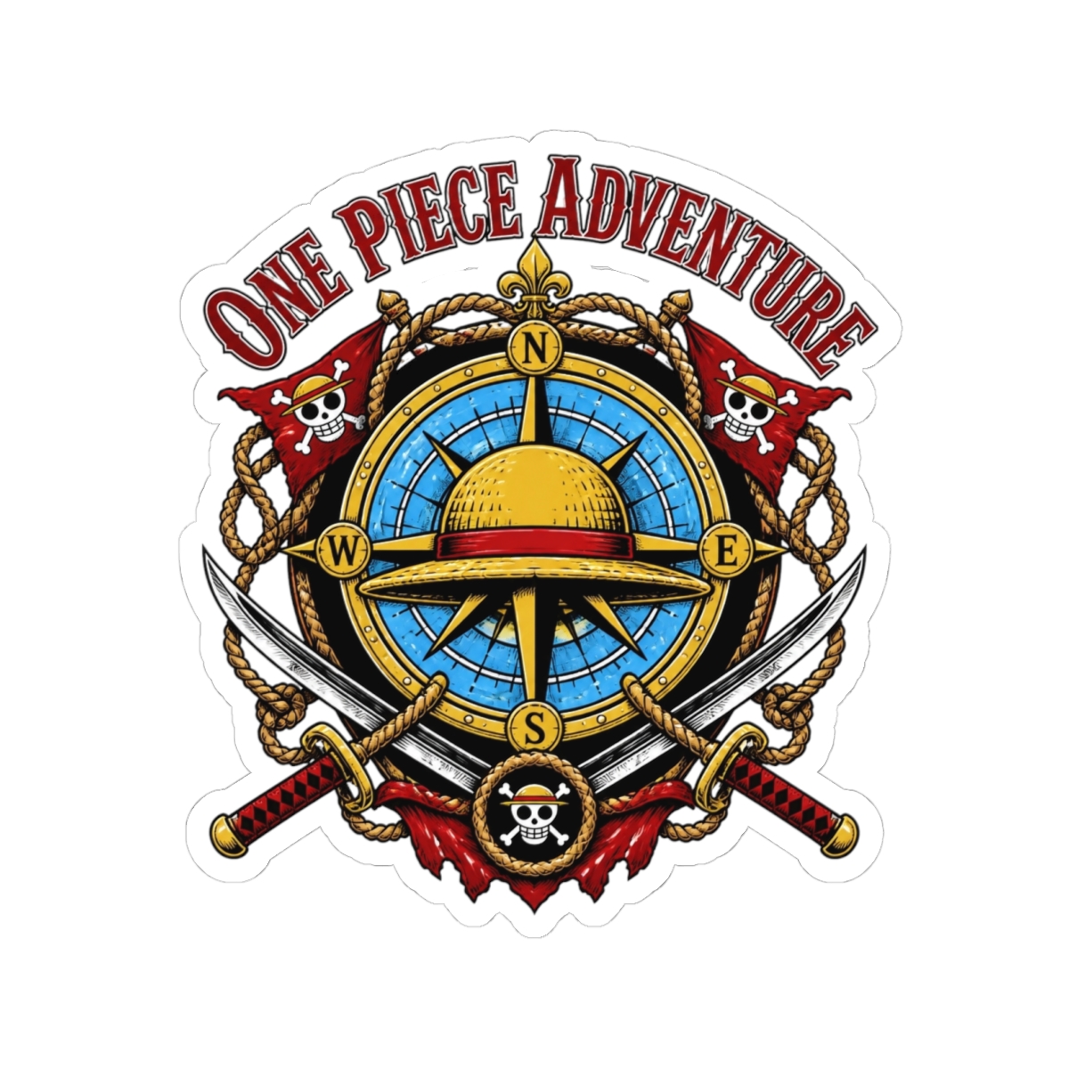One Piece "One Piece Adventure" Sticker - Official Stickers merchandise