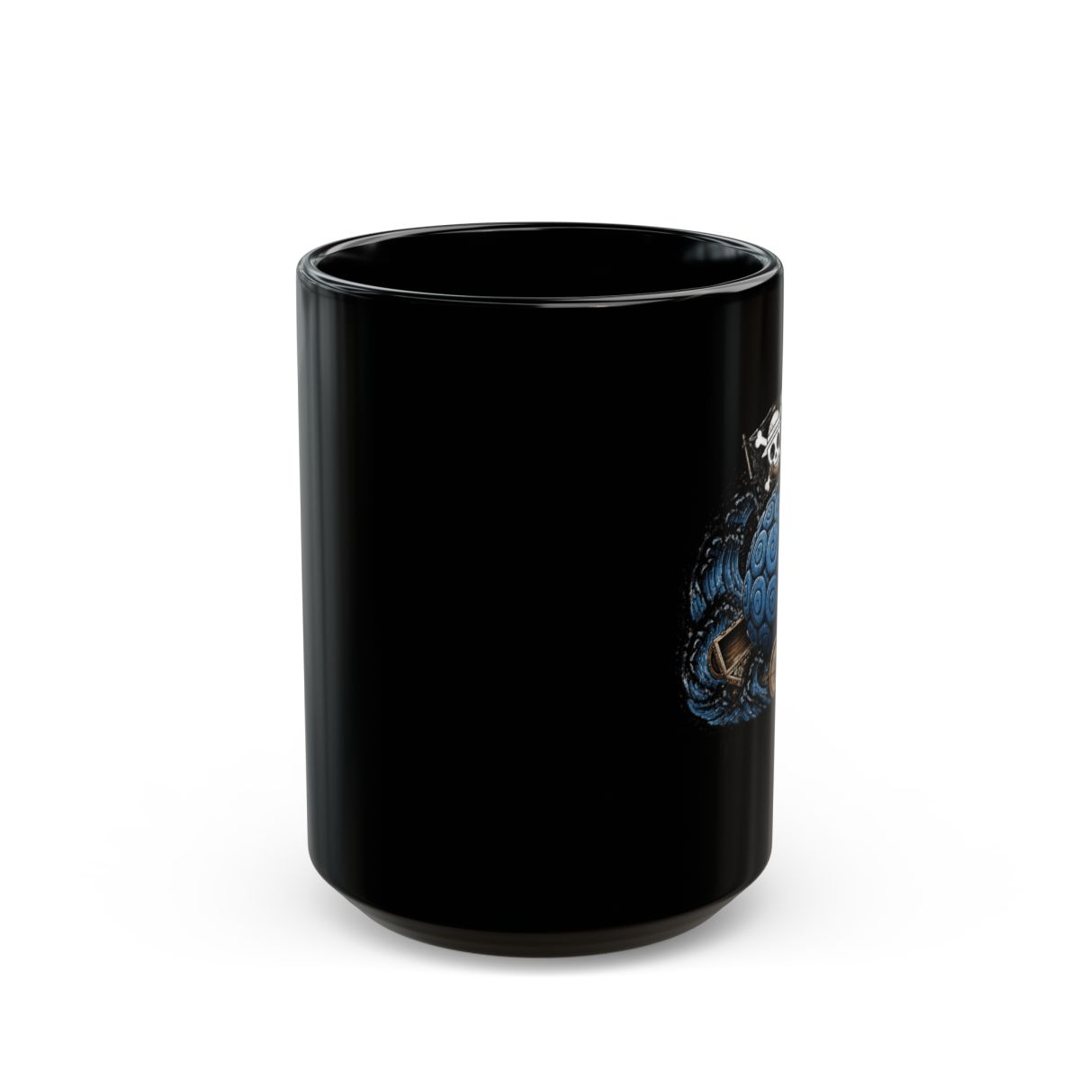 One Piece "The Will of D" Black Mug - alternate angle 2, merchandise