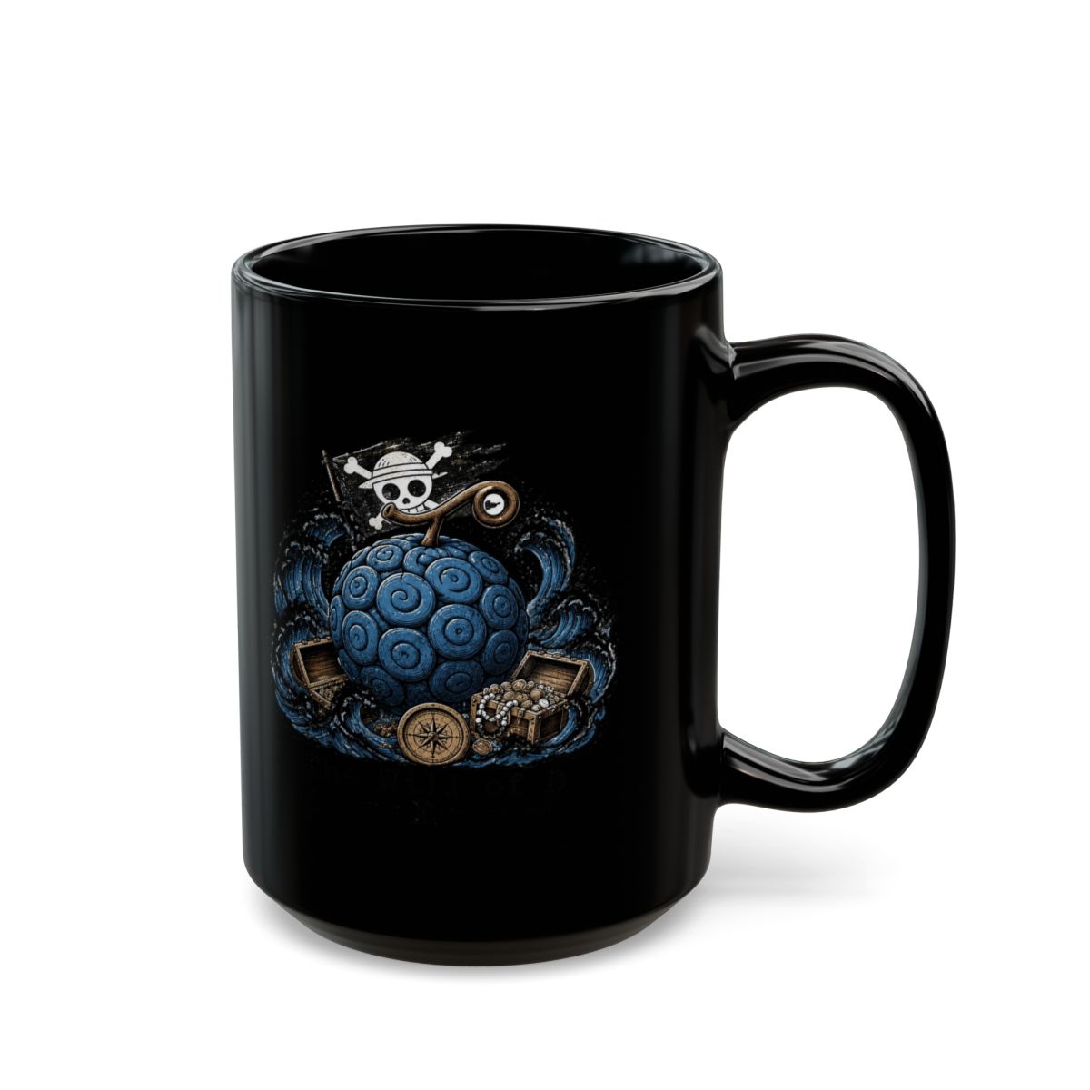One Piece "The Will of D" Black Mug - alternate angle 5, merchandise