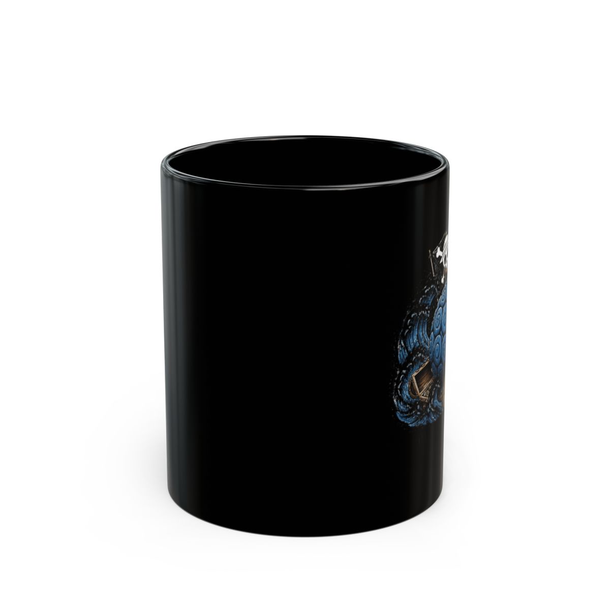 One Piece "The Will of D" Black Mug - alternate angle 1, merchandise