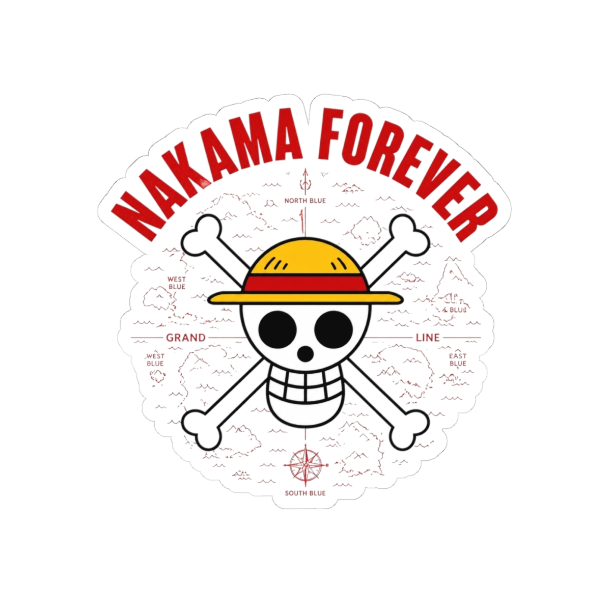 One Piece "Nakama Forever" Sticker