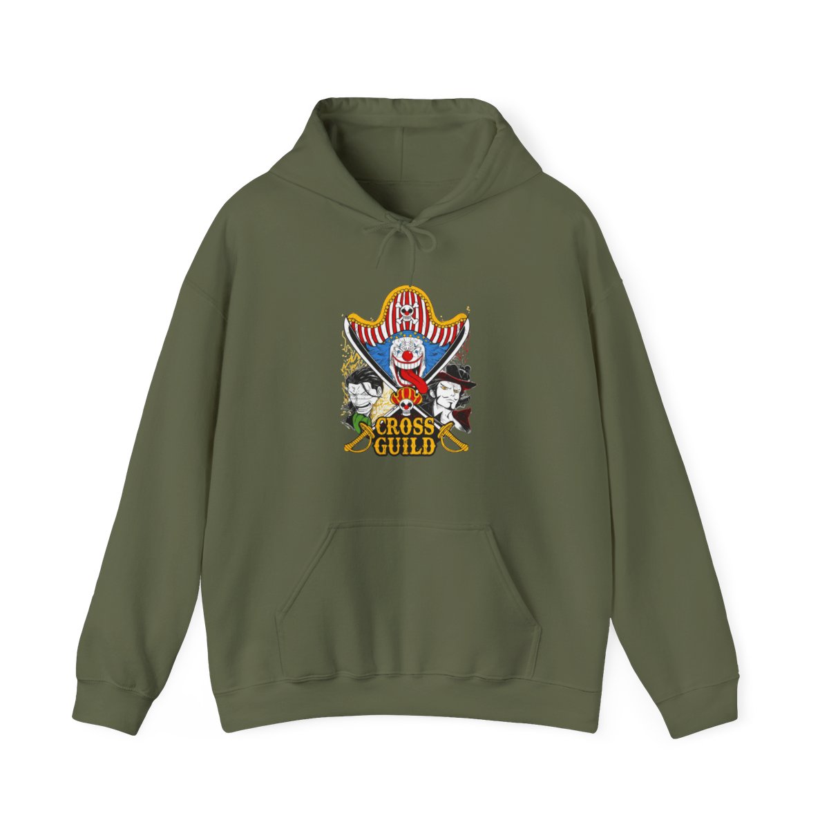 Cross Guild Hoodie One Piece Buggy Mihawk Crocodile - alternate angle 2, merchandise