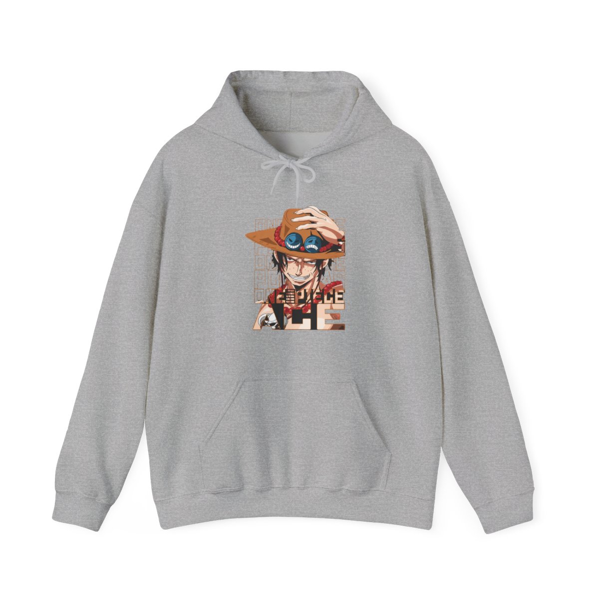 Portgas D Ace Hoodie One Piece Freckled Pirate Grin - alternate angle 3, merchandise