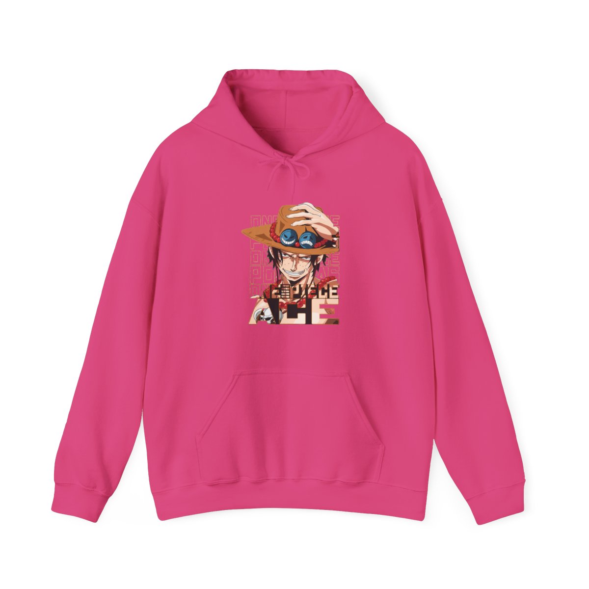 Portgas D Ace Hoodie One Piece Freckled Pirate Grin - alternate angle 5, merchandise