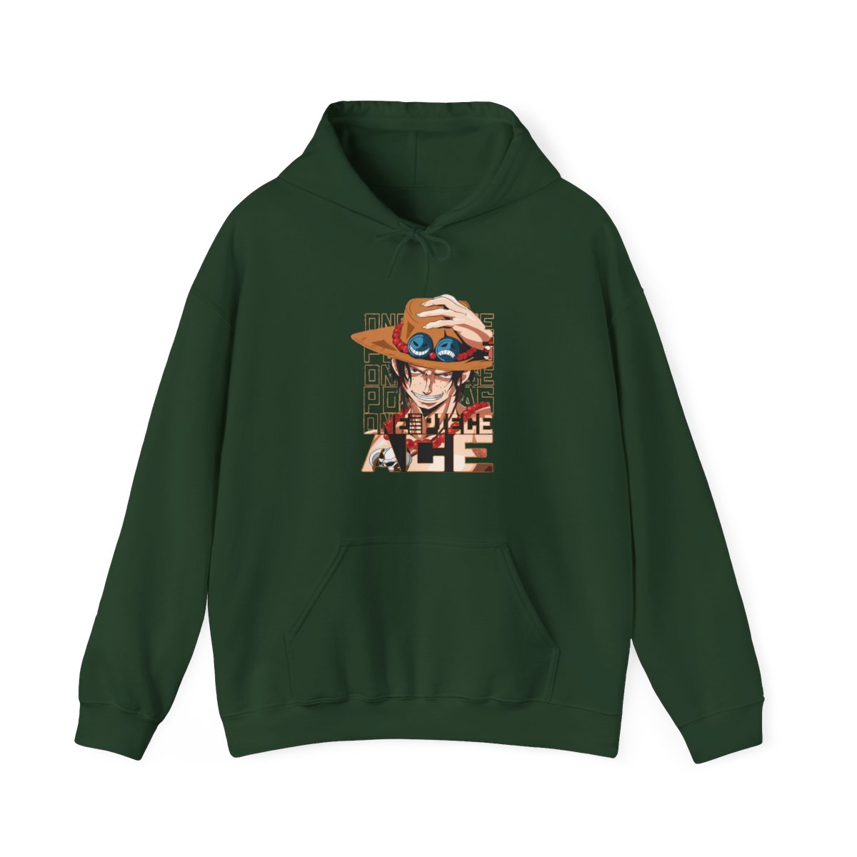Portgas D Ace Hoodie One Piece Freckled Pirate Grin - alternate angle 4, merchandise