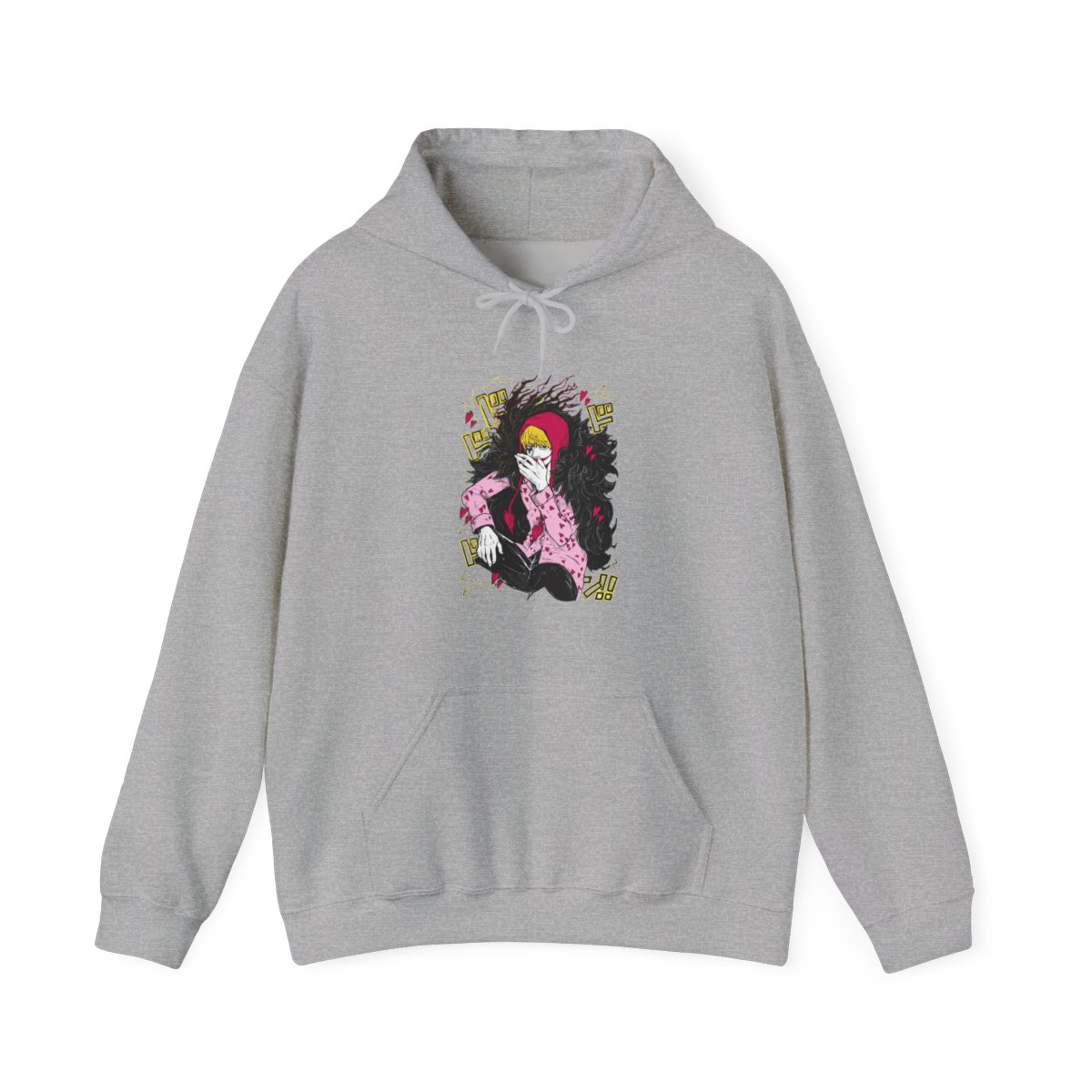 Corazon Hoodie One Piece Anime Donquixote Rosinante - alternate angle 3, merchandise