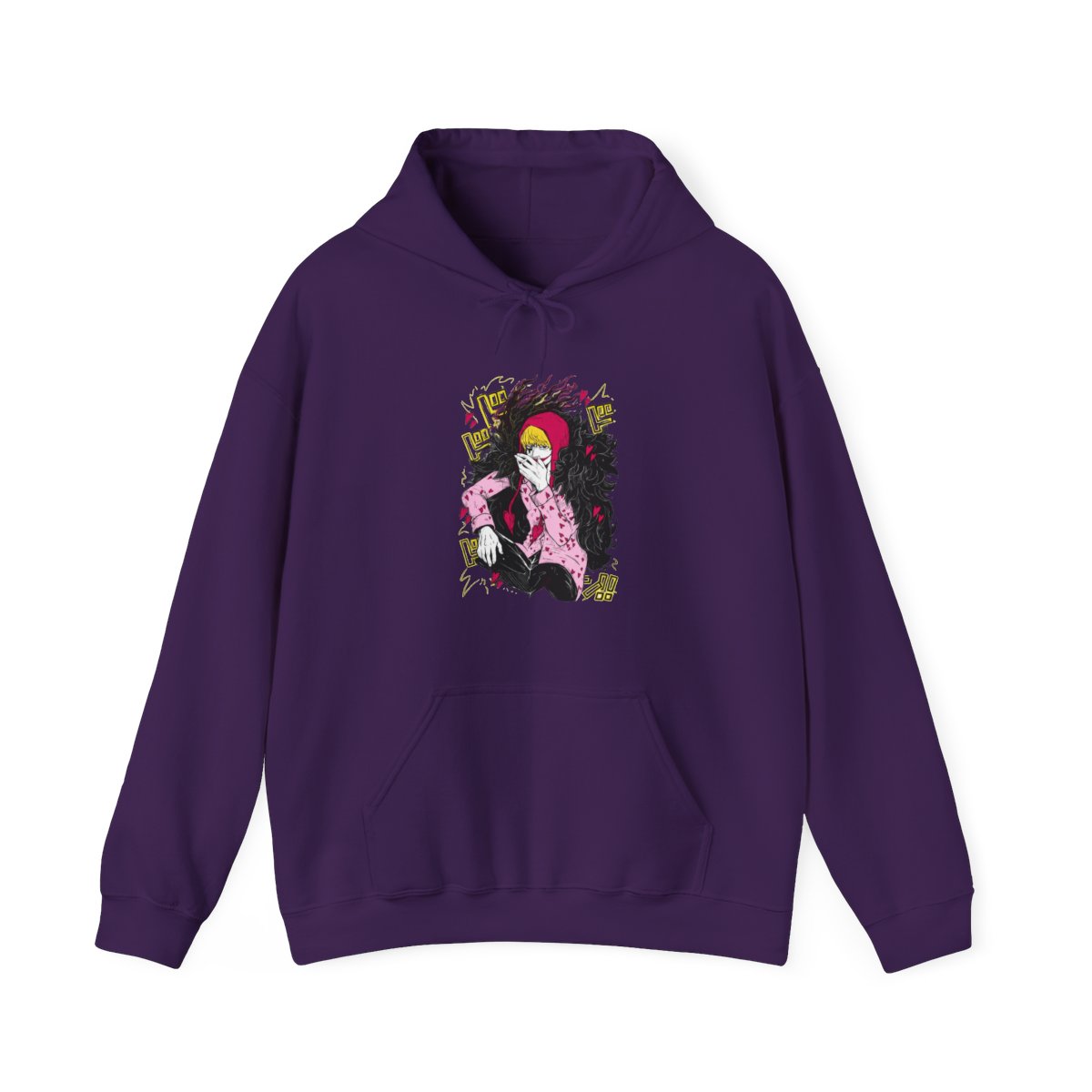 Corazon Hoodie One Piece Anime Donquixote Rosinante - alternate angle 5, merchandise