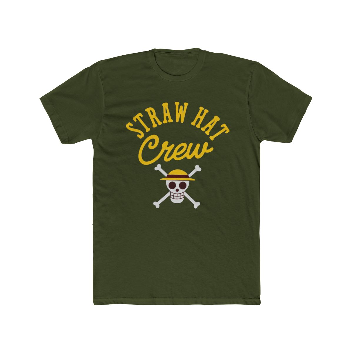 One Piece - Gold & Blue Straw Hat Crew T Shirt - Crunchyroll Exclusive - alternate angle 4, merchandise