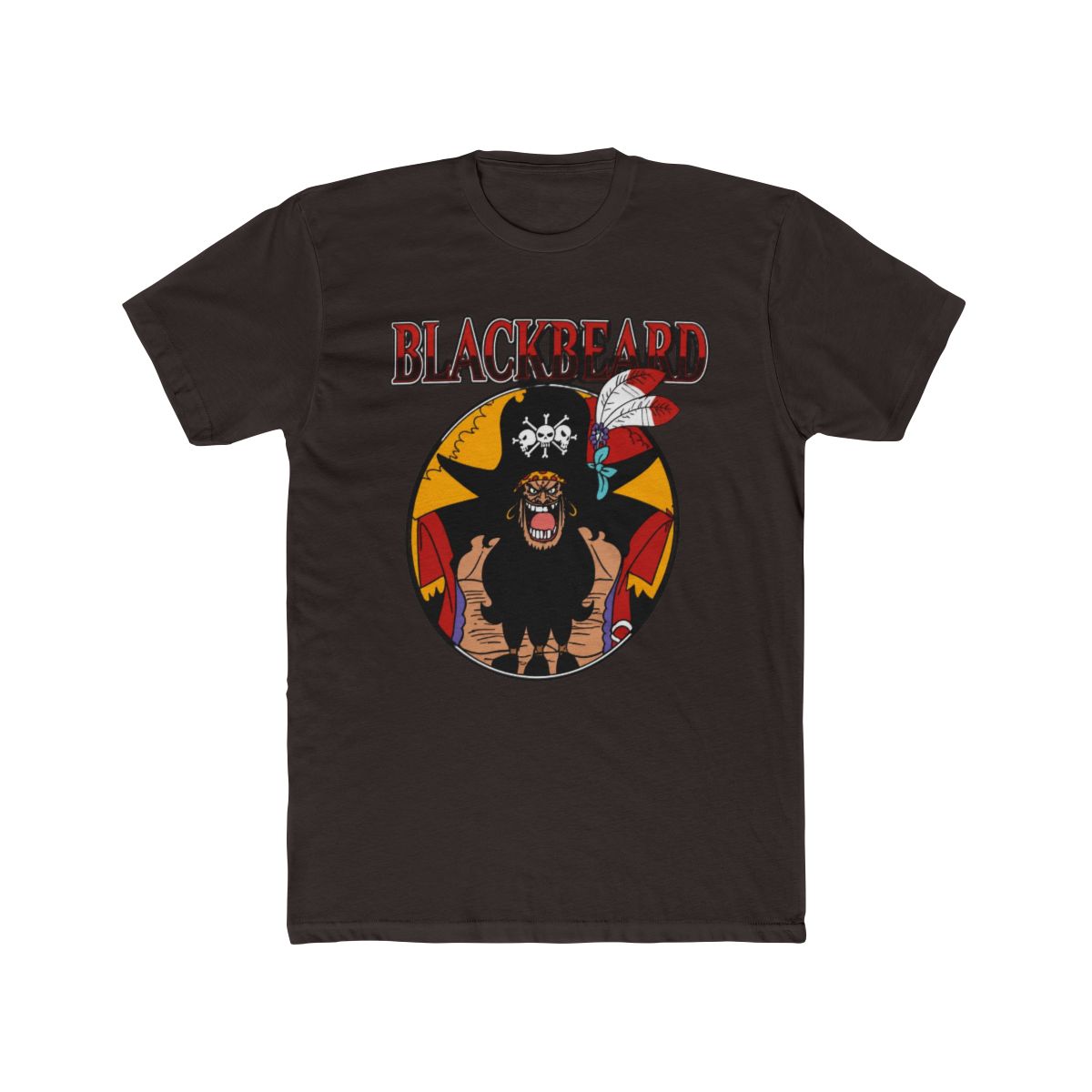 One Piece - Black Beard Short Sleeve T Shirt - alternate angle 3, merchandise