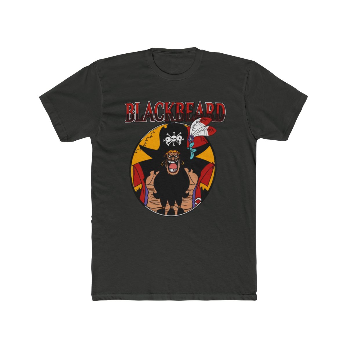 One Piece - Black Beard Short Sleeve T Shirt - alternate angle 5, merchandise