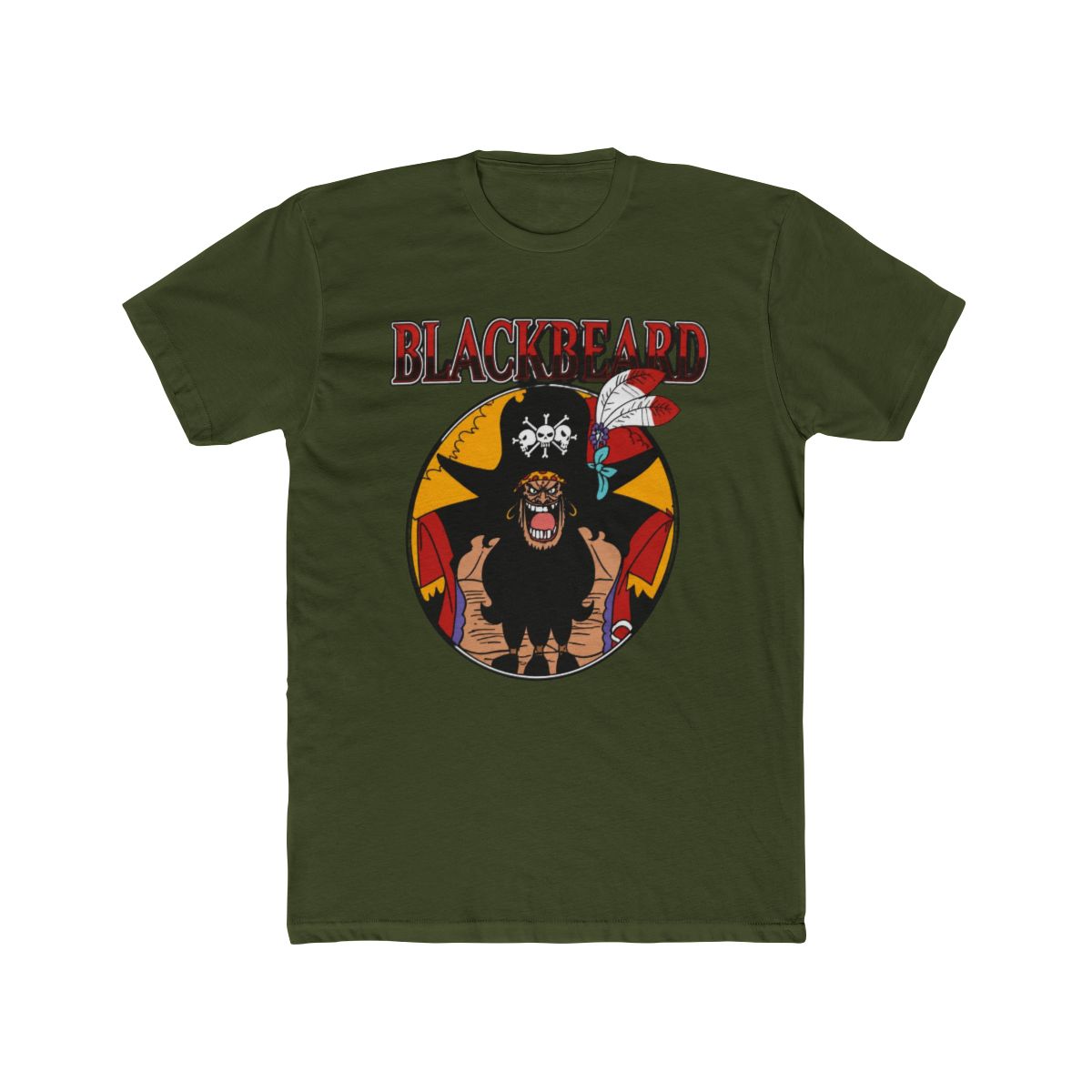 One Piece - Black Beard Short Sleeve T Shirt - alternate angle 5, merchandise