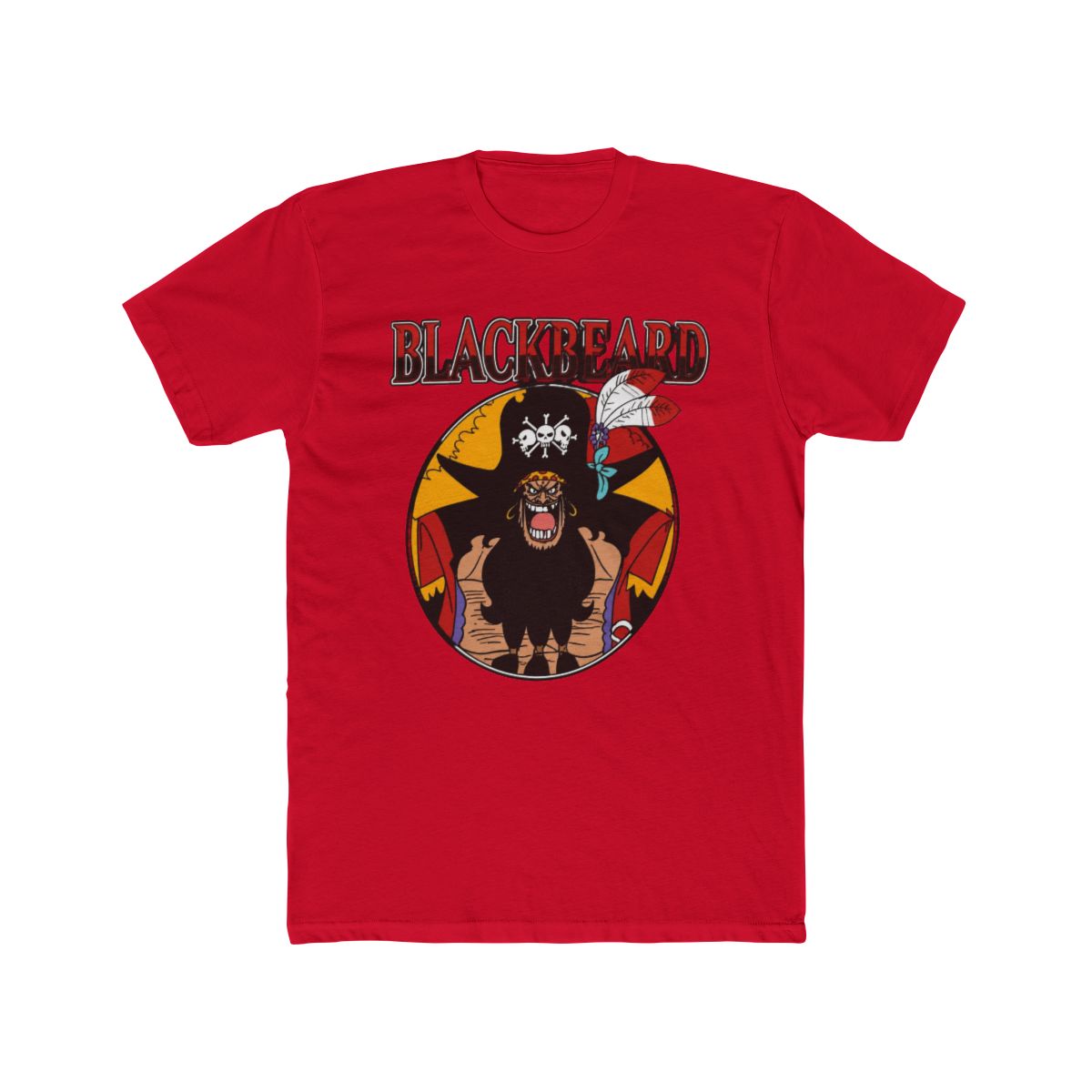 One Piece - Black Beard Short Sleeve T Shirt