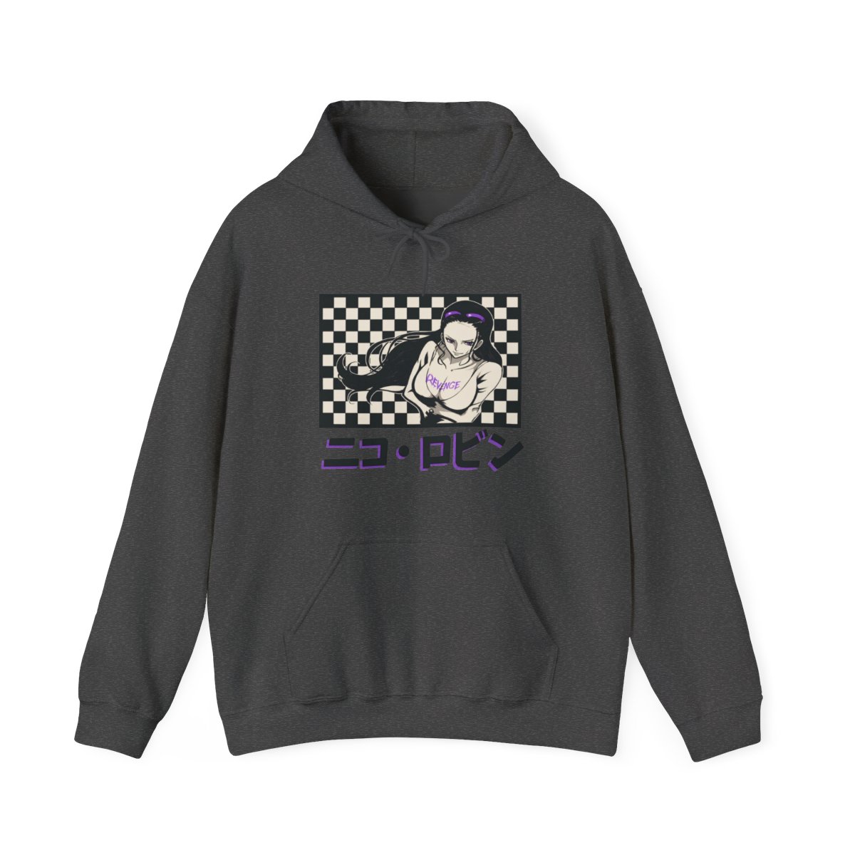 One Piece - Nico Robin Checker Hoodie - Crunchyroll Exclusive - alternate angle 2, merchandise