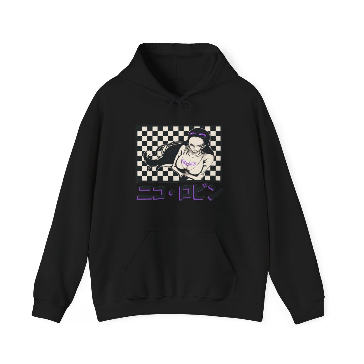 One Piece - Nico Robin Checker Hoodie - Crunchyroll Exclusive - alternate angle 3, merchandise