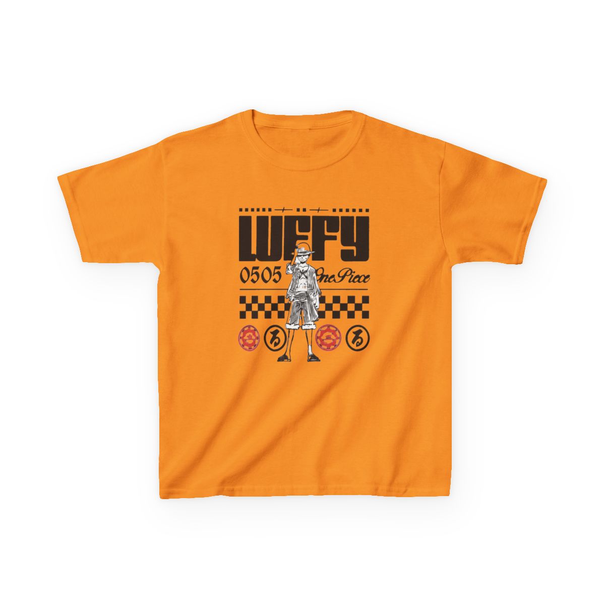 One Piece - Monkey D. Luffy Birthday Youth T-shirt - alternate angle 2, merchandise