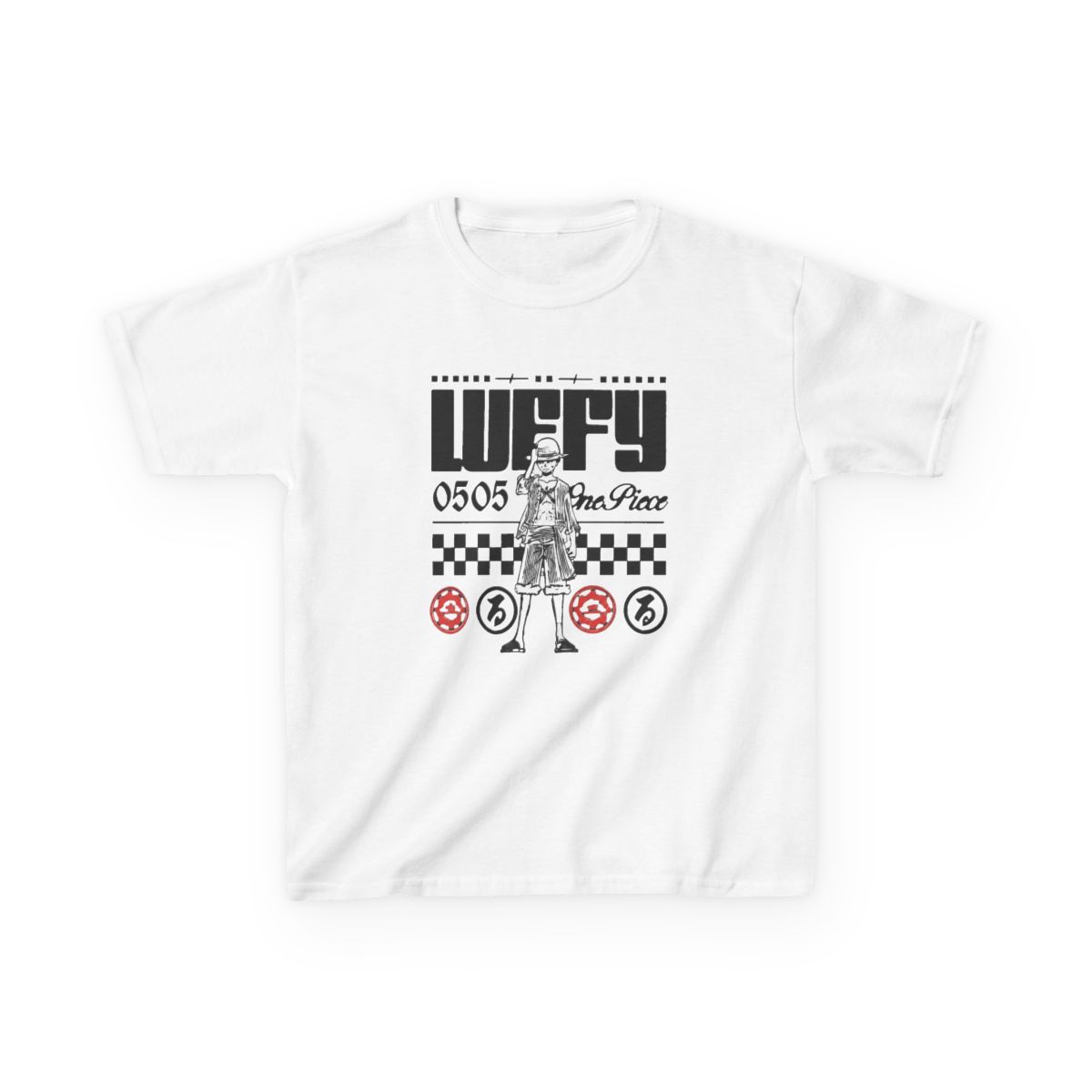 One Piece - Monkey D. Luffy Birthday Youth T-shirt - alternate angle 5, merchandise