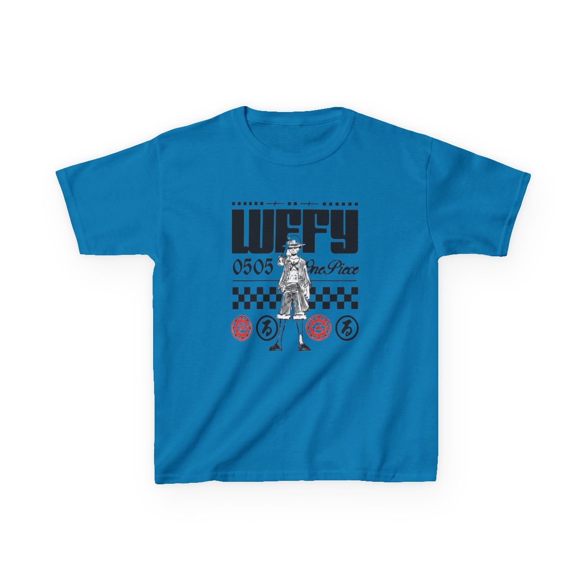 One Piece - Monkey D. Luffy Birthday Youth T-shirt - alternate angle 3, merchandise
