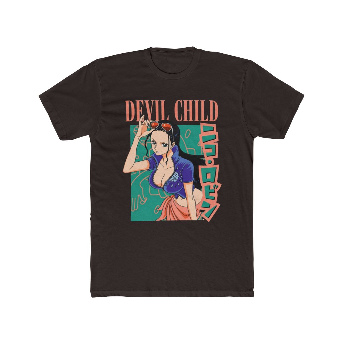 One Piece - Robin Devil Child Short Sleeve T Shirt - alternate angle 2, merchandise