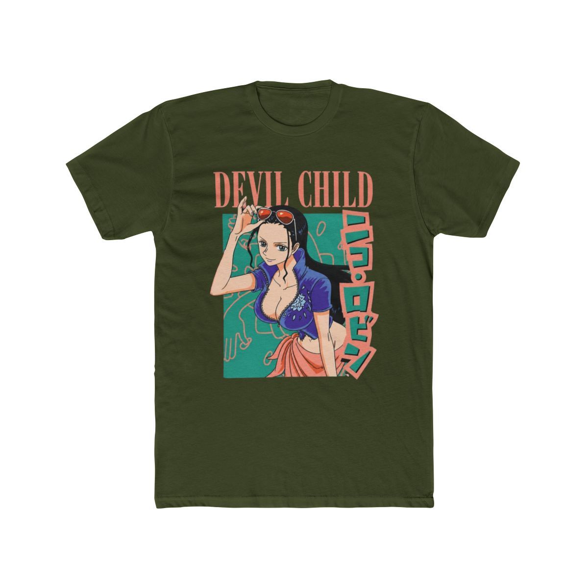 One Piece - Robin Devil Child Short Sleeve T Shirt - alternate angle 4, merchandise