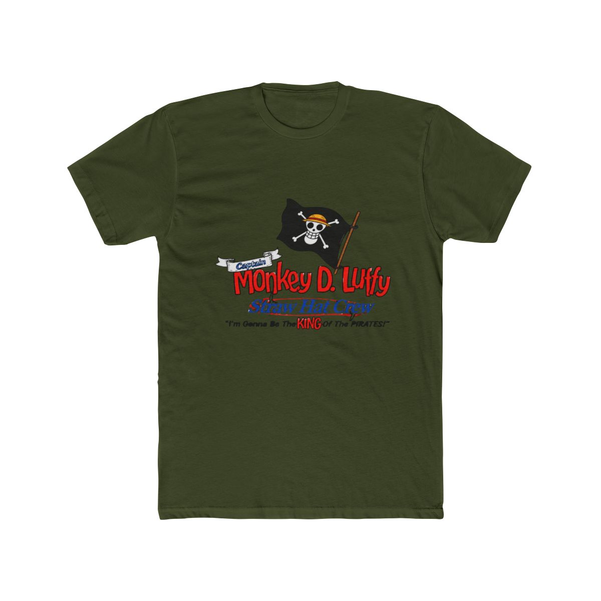 One Piece - Monkey D. Luffy Straw Hat Crew T Shirt - Crunchyroll Exclusive - alternate angle 2, merchandise