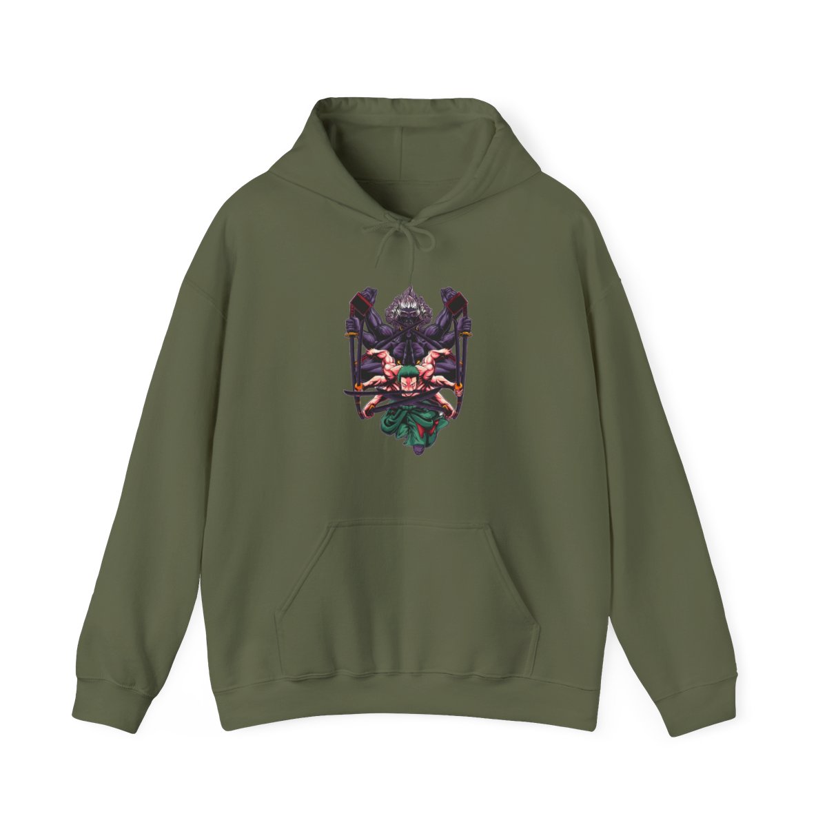 Zoro Asura One Piece Straw Hat Anime Battle Hoodie - alternate angle 4, merchandise