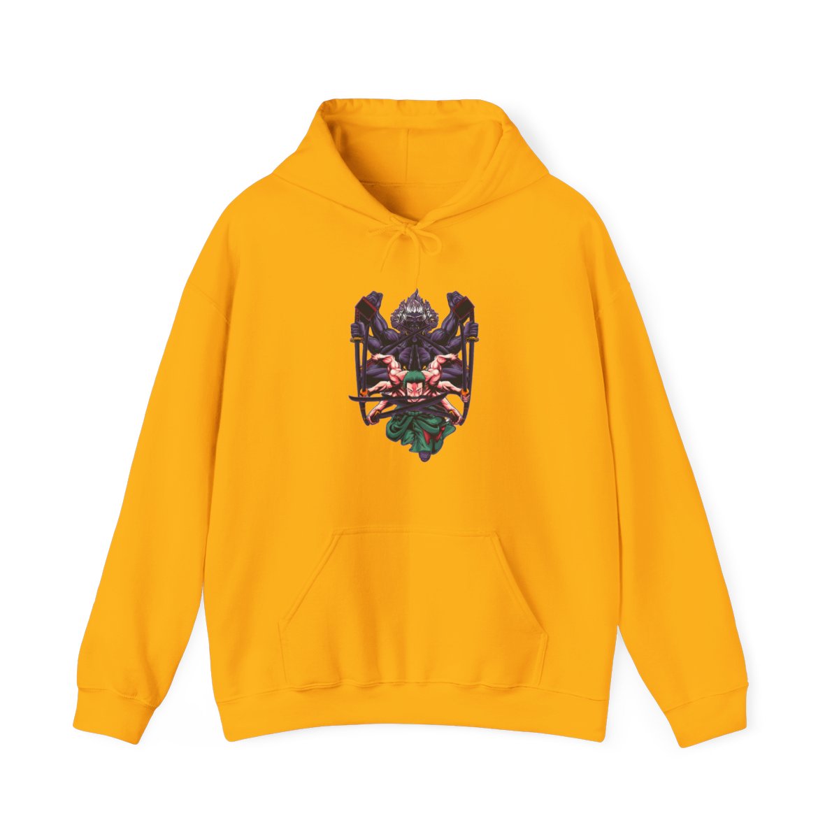 Zoro Asura One Piece Straw Hat Anime Battle Hoodie - alternate angle 2, merchandise