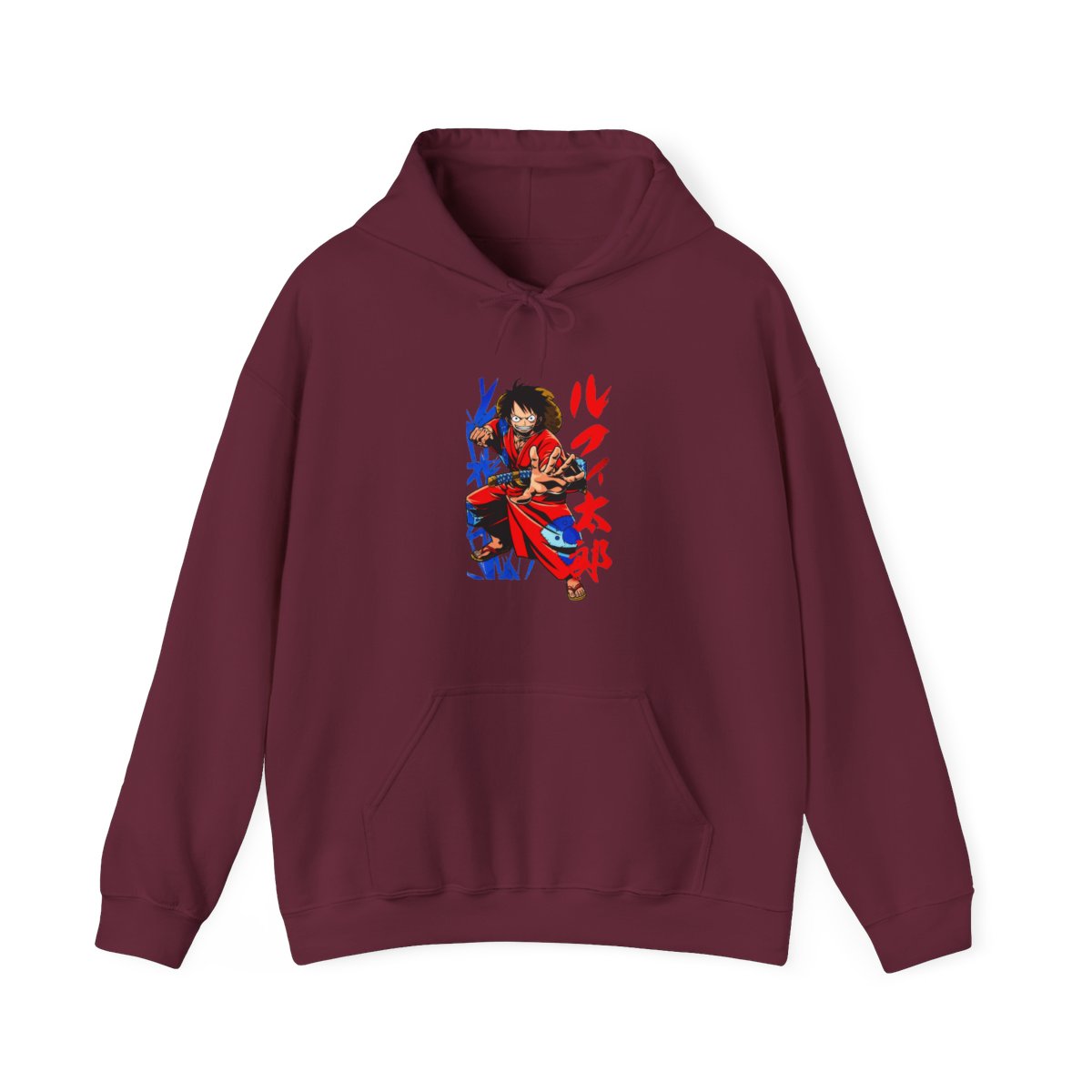 Monkey D Luffy Hoodie One Piece Samurai Warrior - alternate angle 3, merchandise