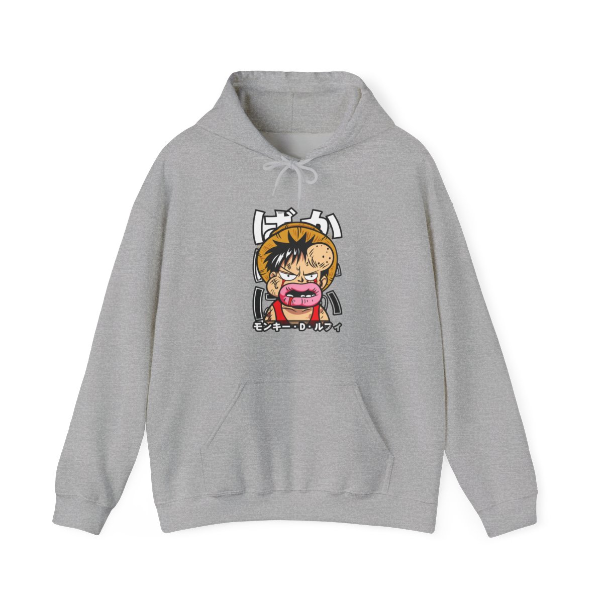 Monkey D Luffy Hoodie One Piece Funny Face - alternate angle 4, merchandise