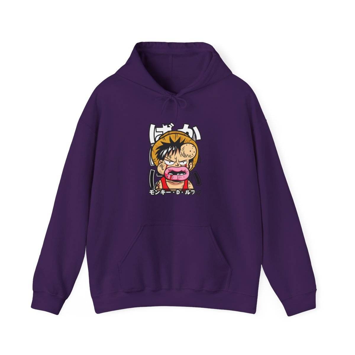Monkey D Luffy Hoodie One Piece Funny Face - alternate angle 3, merchandise