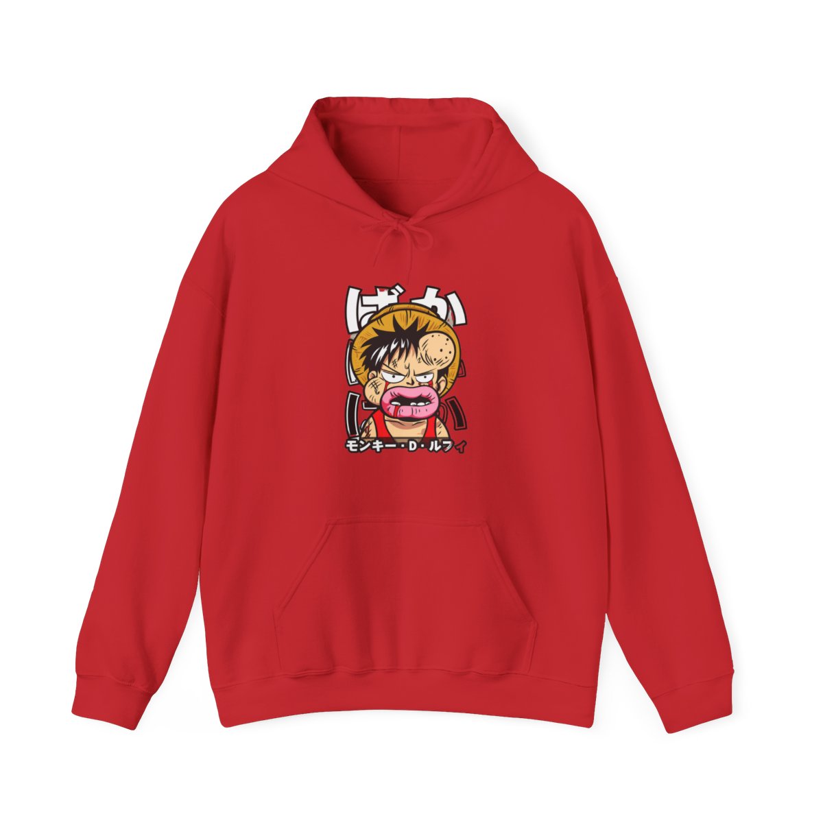 Monkey D Luffy Hoodie One Piece Funny Face - alternate angle 2, merchandise
