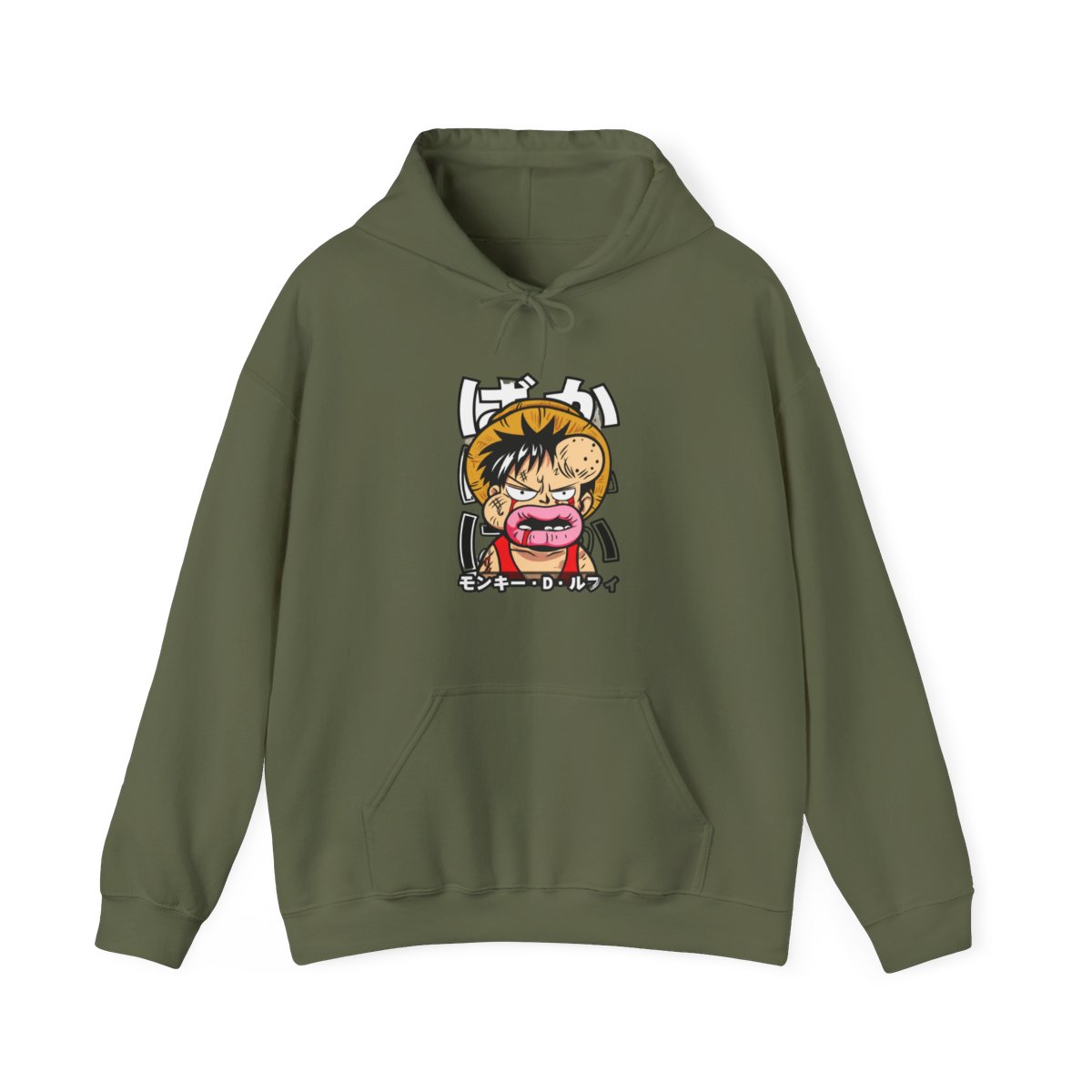 Monkey D Luffy Hoodie One Piece Funny Face - alternate angle 4, merchandise