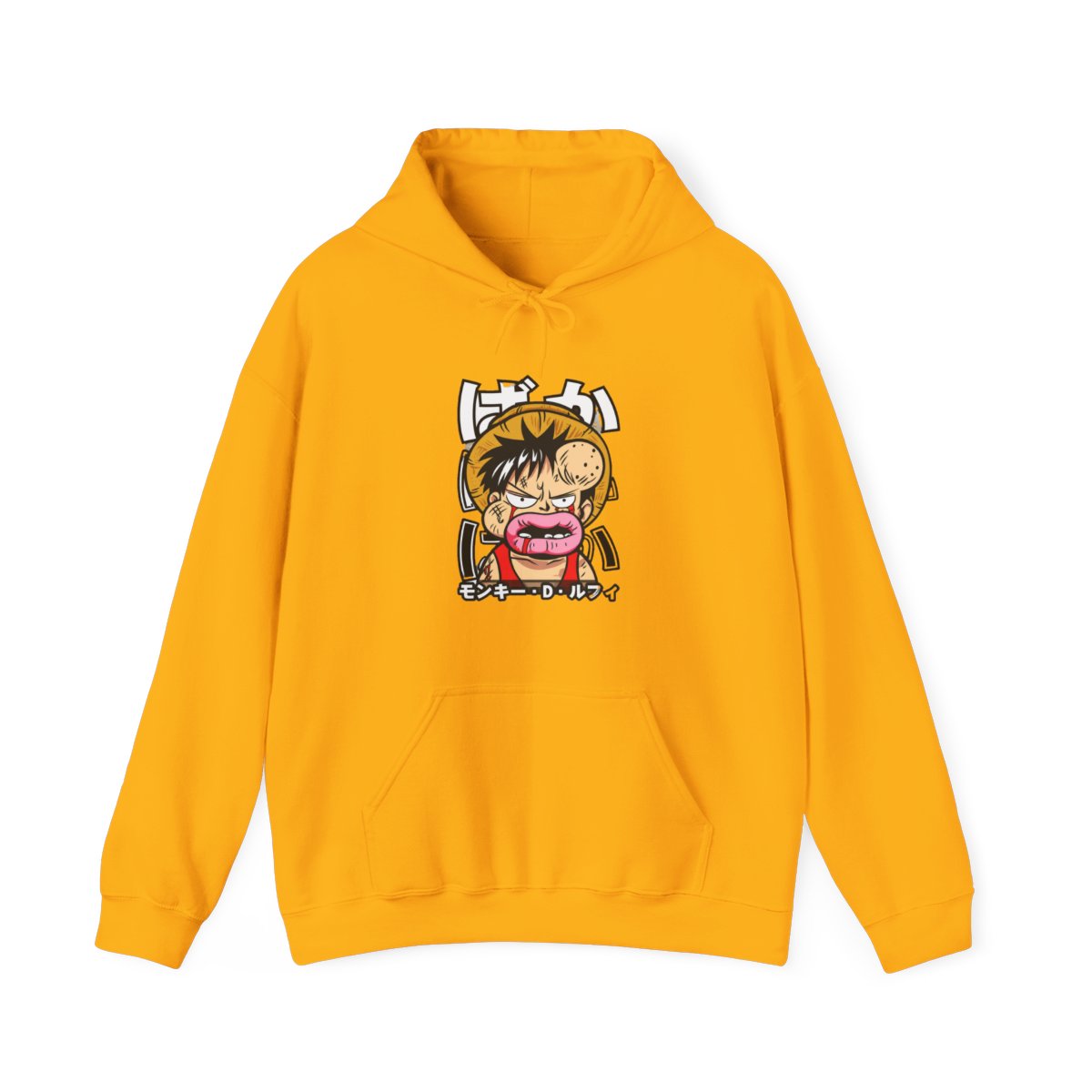 Monkey D Luffy Hoodie One Piece Funny Face - alternate angle 5, merchandise