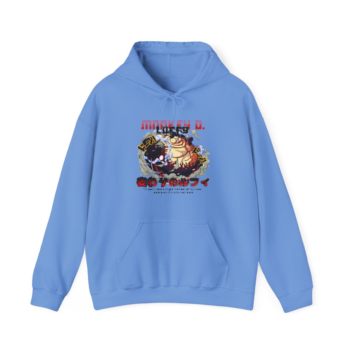 Monkey D. Luffy Hoodie One Piece Gear Fourth Anime Streetwear - alternate angle 4, merchandise