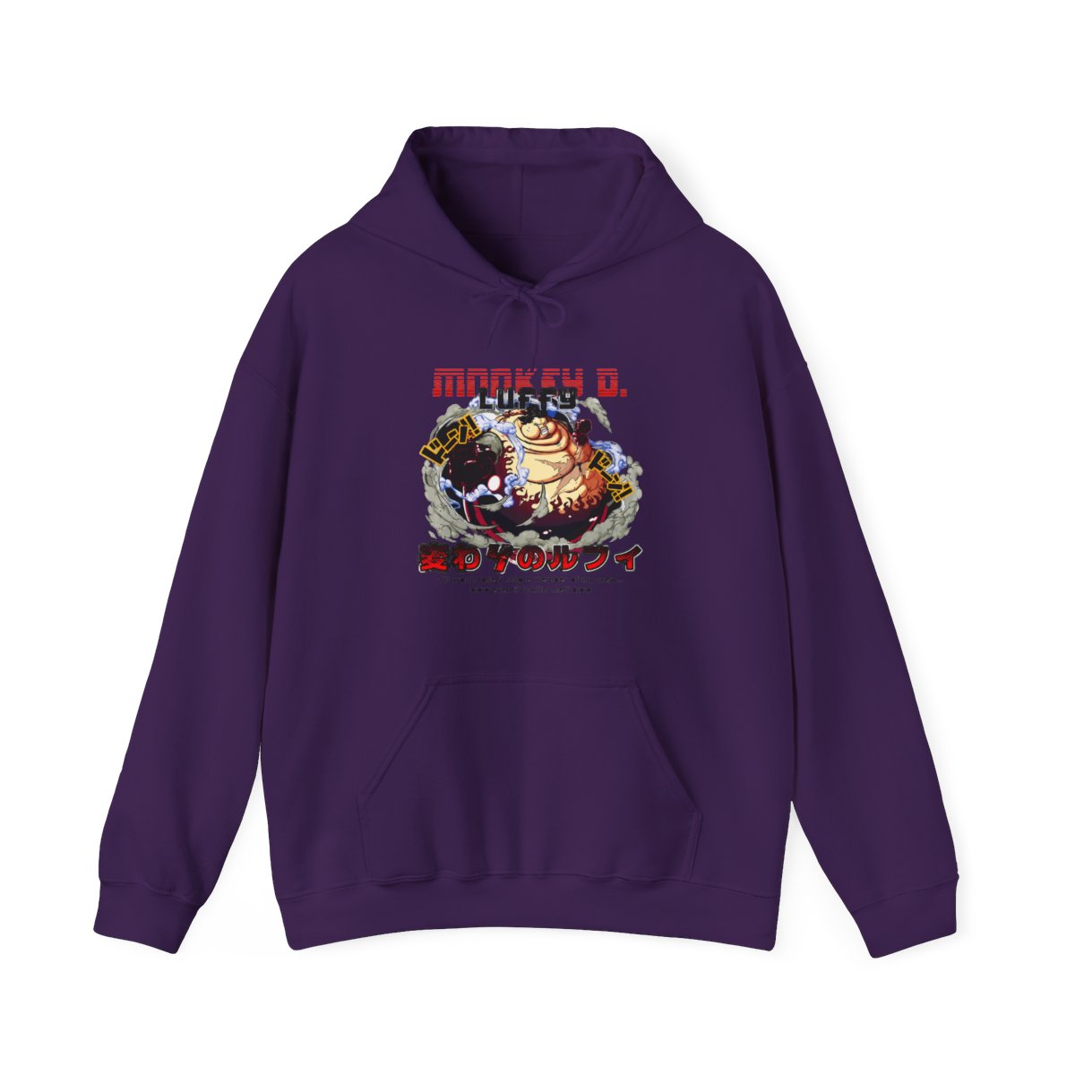 Monkey D. Luffy Hoodie One Piece Gear Fourth Anime Streetwear - alternate angle 3, merchandise