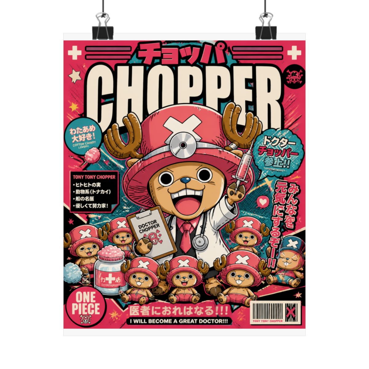 Chopper Hoodie One Piece Doctor Retro Pirate Hoodies - alternate angle 4, merchandise