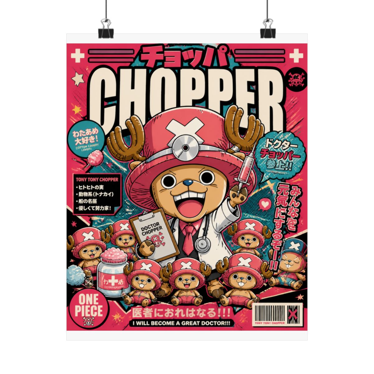 Chopper Hoodie One Piece Doctor Retro Pirate Hoodies - alternate angle 2, merchandise